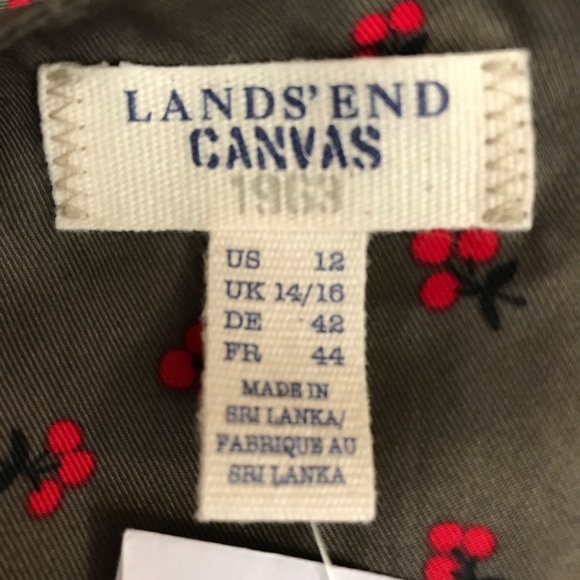 Lands End Canvas Dress vintage look cherries 🍒 - Picture 7 of 8